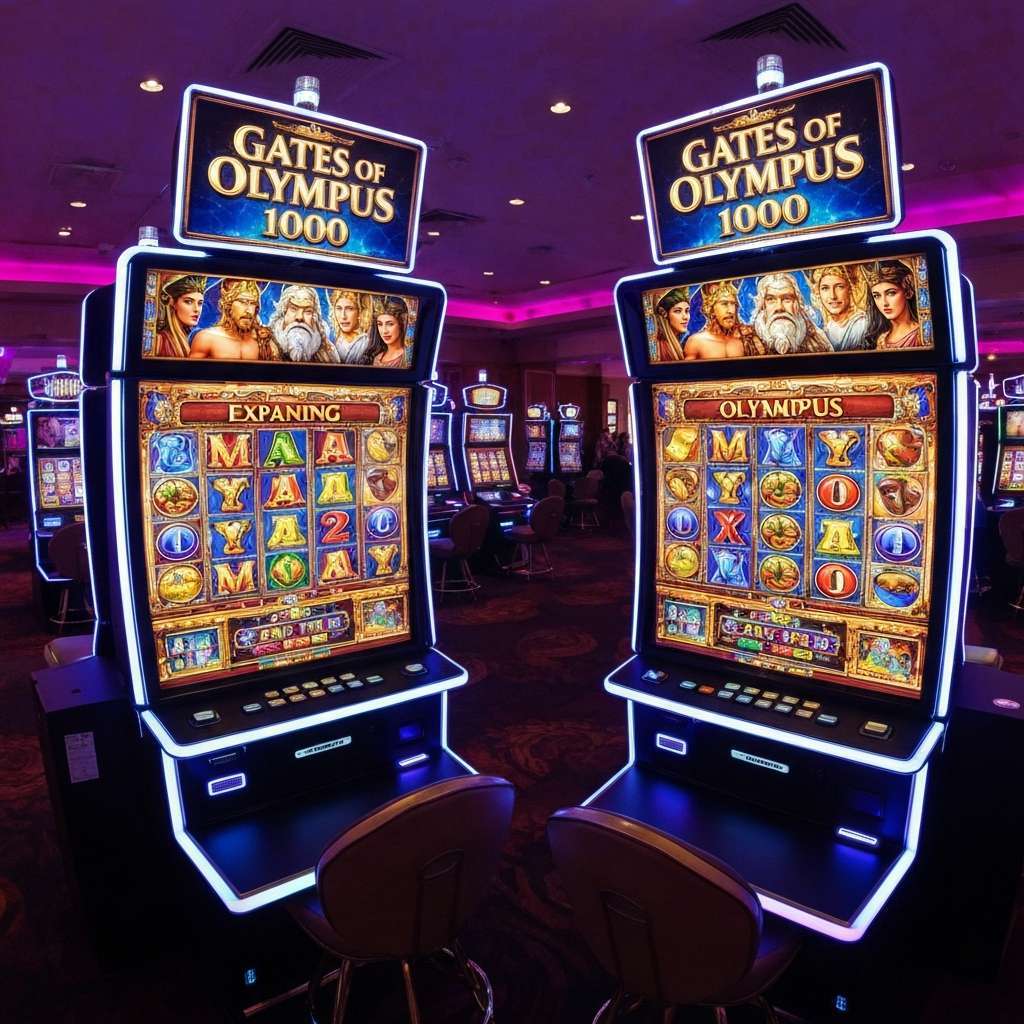 Gates of Olympus 1000 Giocatori e croupier al tavolo da poker del casinò